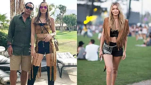 Beda Gaya Nia Ramadhani dengan 5 Seleb Saat Pakai Baju yang Sama