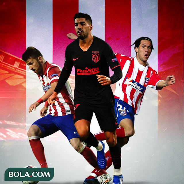 Atletico Madrid - David Villa, Luis Suarez, Luis Garcia