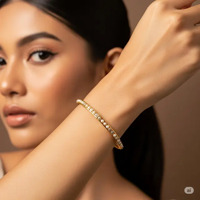 Model Gelang Dubai Simpel yang Elegan. Foto: Gemini