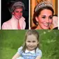 Kate Middleton kerap mengenakan aneka perhiasan milik mendiang mertuanya, Putri Diana. Akankah perhiasan tersebut diwariskan ke anak perempuan satu-satunya, Putri Charlotte? (Foto: AP News)