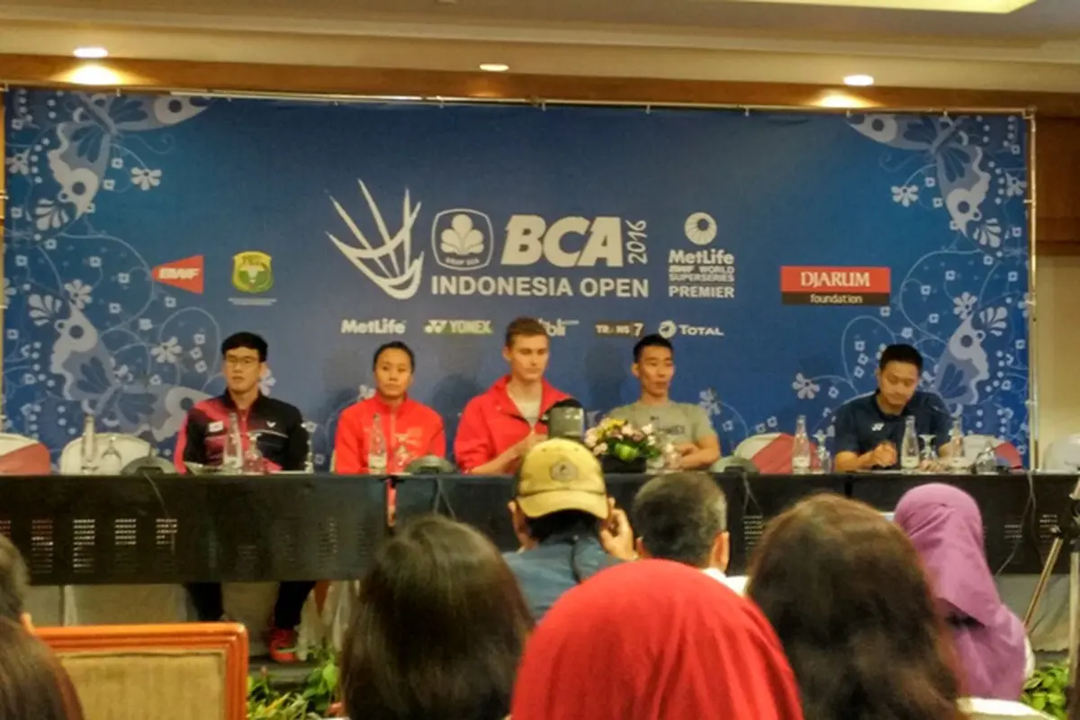 Konferensi Pers BCA Indonesia Open Super Series Premier 2016.