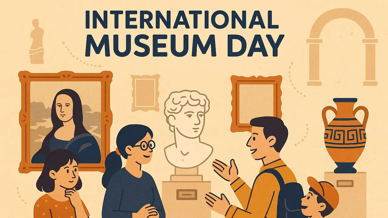 Ilustrasi International Museum Day atau Hari Museum Internasional setiap tanggal 18 Mei.(Ilustrasi by ChatGPT/OpenAI)