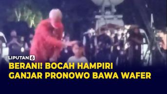 VIDEO: Viral Bocah Kecil Hampiri Ganjar Pranowo untuk Kasih Wafer