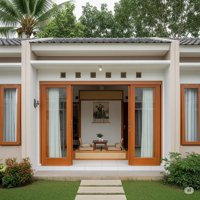 Inspirasi Rumah Sederhana Elegan. Foto: Gemini