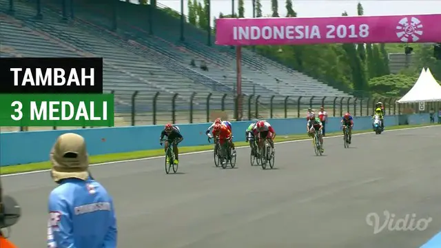 Indonesia menambah dua medali perunggu dan satu perak dari cabang balap sepeda Asian Para Games 2018 di Sirkuit Sentul, Selasa (9/10/2018).