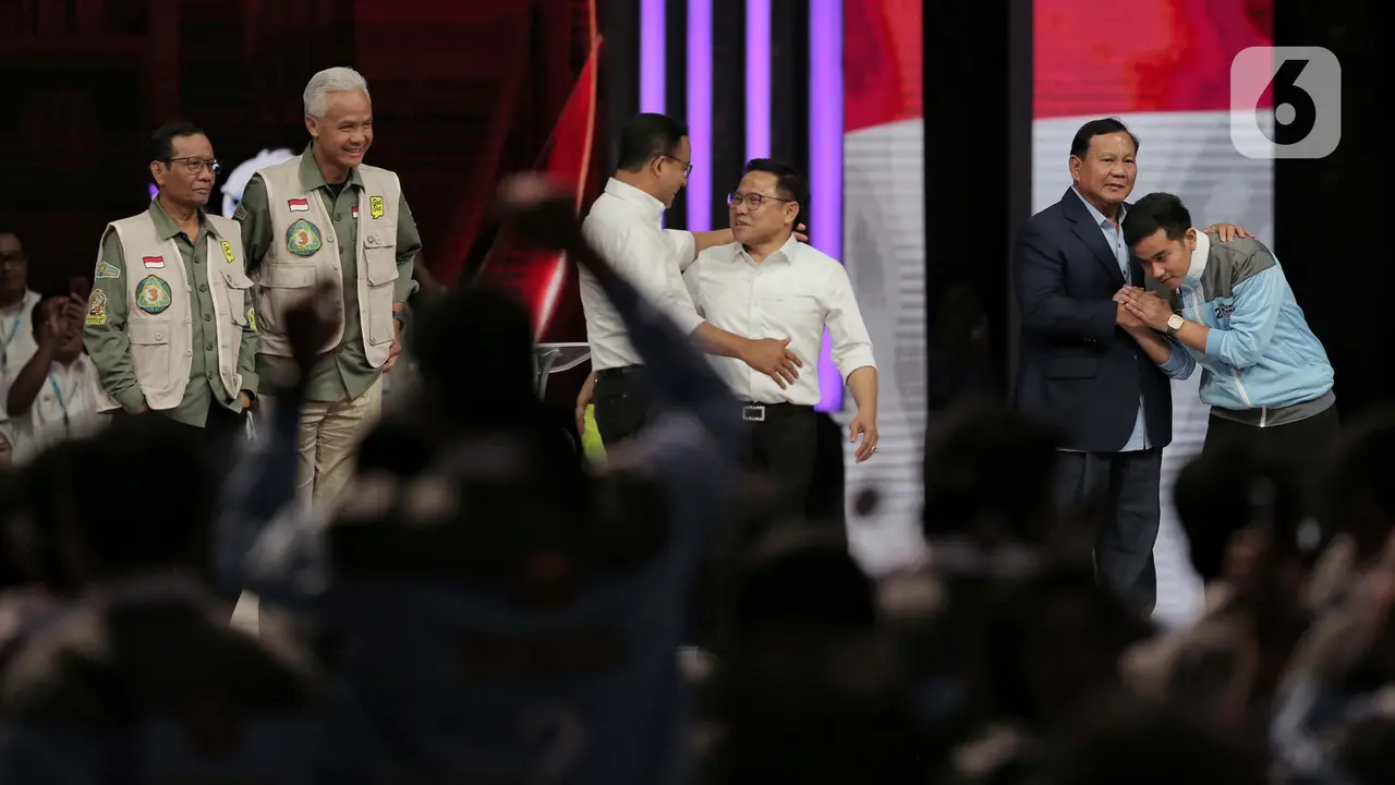 Momen Akhir Pelaksanaan Debat Keempat Capres-Cawapres Pemilu 2024