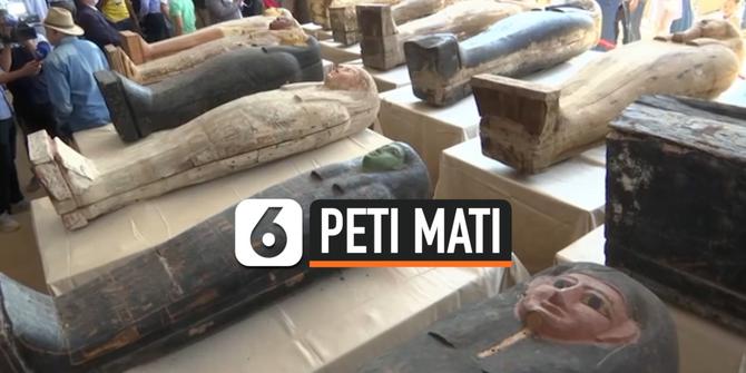 VIDEO: Penemuan Puluhan Peti Mati Kuno Berisi Mumi 2.500 Tahun