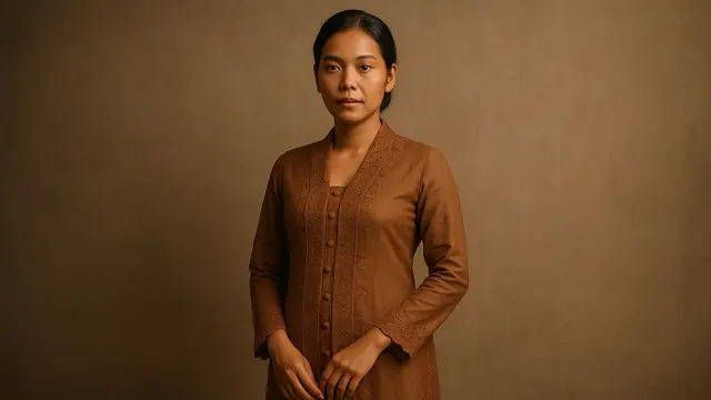 Model Kebaya Kartini Panjang (Foto: Rizka Nur Laily via ChatGPT)