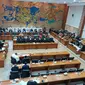 Baleg DPR dan Pemerintah menggelar Rapat Panja RUU DKJ. (Merdeka.com)