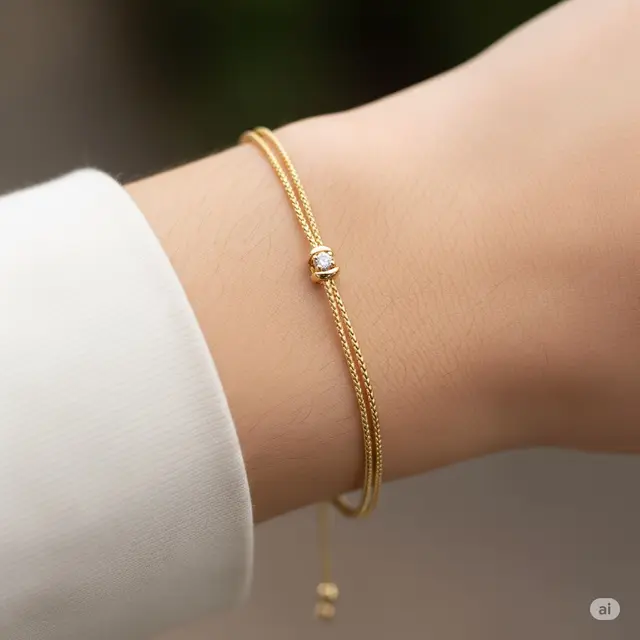 Gelang Berlian Solitaire Serut