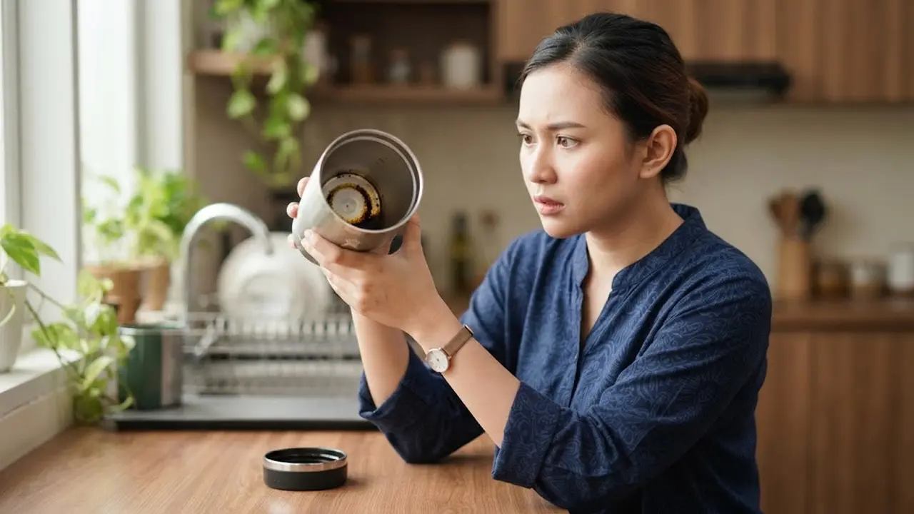 Cara Menghilangkan Noda Teh yang Menempel di Dasar Tumbler