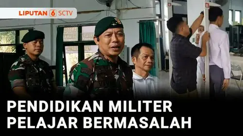 VIDEO: Ikuti Pendidikan Kedisiplinan di Barak Militer, Empat Siswa Sakit