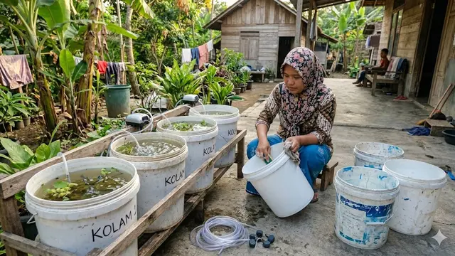 Cara Budidaya Ikan Patin di Tong Cat Bekas dengan Sistem Sederhana