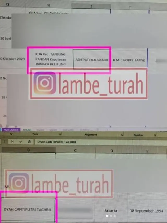 Adipati Dolken - Canti Tachril (Foto: Instagram/@lambe_turah)