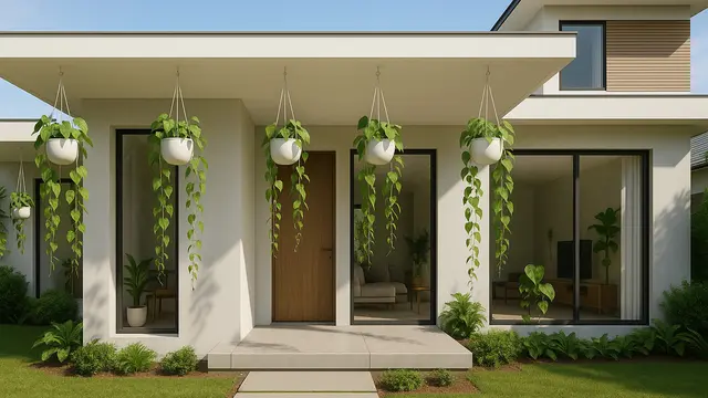 Inspirasi Rumah Dengan Tanaman Merambat/ Ilustrasi gambar oleh AI