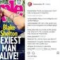 Berikut penampilan Blake Shelton, pria terseksi sepanjang masa 2017 versi majalah People.  (Instagram/blakeshelton)