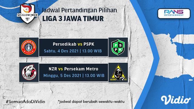 Jadwal dan Live Streaming Babak 16 Besar Liga 3 Jatim 2021 di Vidio Pekan Ini