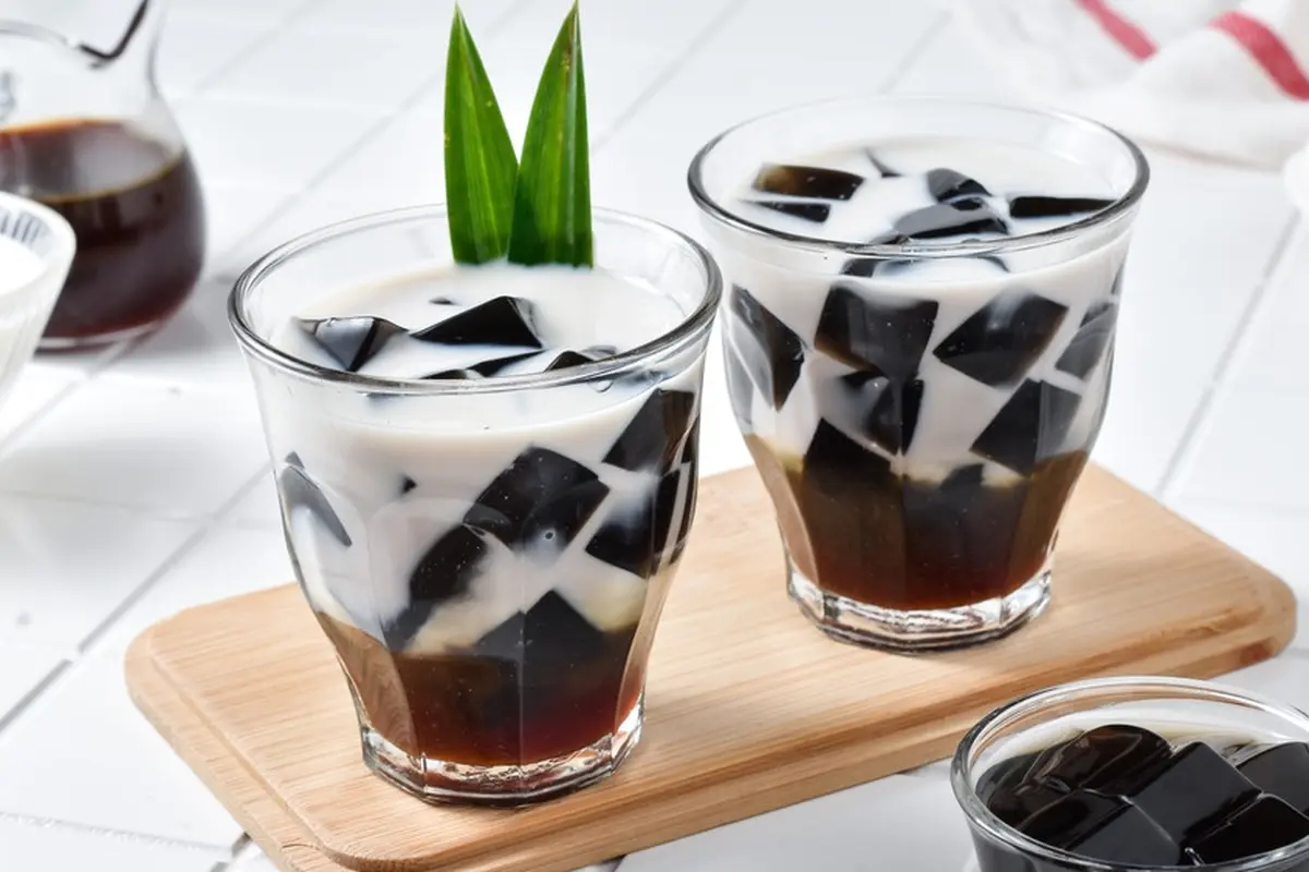 es cincau hitam gula merah