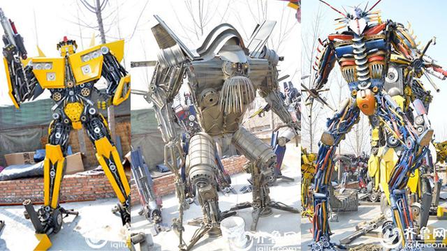 Robot Robot Transformer Yang Lahir Dari Pembuangan Sampah Logam Lifestyle Liputan6 Com