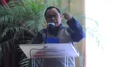 Dirut Bank BTN Maryono menyampaikan sambutan dalam diskusi perumahan bagi masyarakat berpenghasilam rendah di Jakarta, Minggu (26/5/2019). Bank BTN siap menjadi mitra utama BP Tapera untuk mengakselerasi kepemilikan hunian yang terjangkau bagi masyarakat Indonesia. (Liputan6.com/Angga Yuniar)