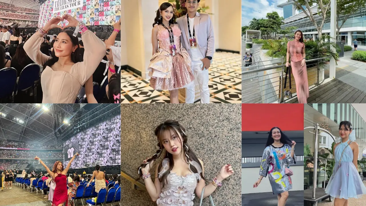 6 Potret Artis Hadiri Konser Taylor Swift di Singapura (Sumber: Instagram)