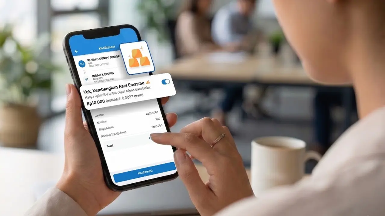 BRI Hadirkan Fitur Toggle di BRImo: Nabung Emas Otomatis Saat Transfer, Mulai Rp10 Ribu