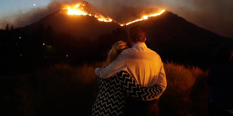 Ngeri, Kobaran Api Lahap Ribuan Hektare Hutan di California