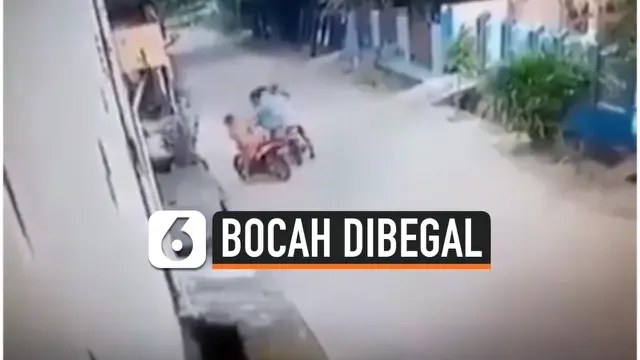 BEGAL RAMPAS MOTOR DI SIANG BOLONG, SEORANG BOCAH JADI KORBAN