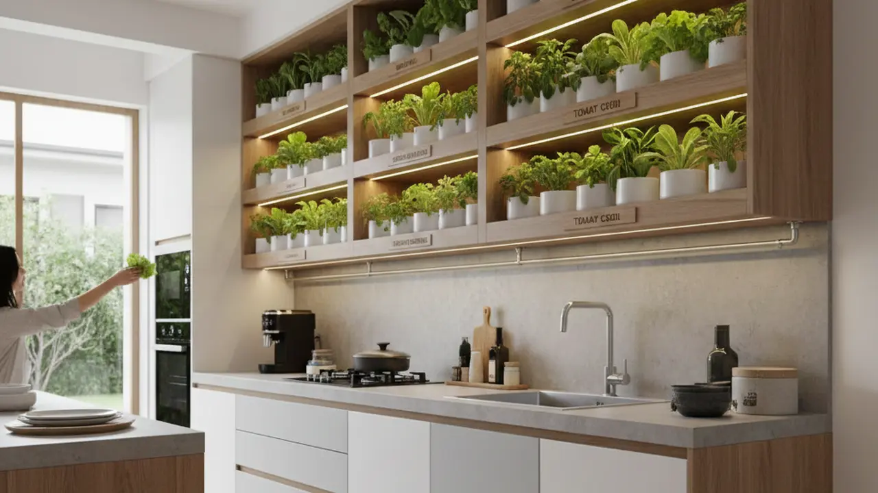 Kebun sayur dekat dapur (Foto: Gemini AI)