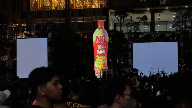 Keseruan activity persembahan NU Tea di malam tahun baru