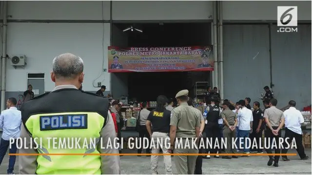 Polisi kembali menggerebek gudang makanan kedaluarsa di Jakarta