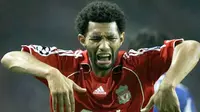 Liverpool&#039;s Jermaine Pennant reacts during the match against FC Porto at their Champions League match Group A, at Dragao Stadium in Porto, 18 September 2007. AFP PHOTO/MIGUEL RIOPA