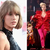 Tiga tahun sudah Taylor Swift merilis lagunya yang berjudul “Bad Blood”, dan Katy Perry masih terus mendapat banyak pertanyaan hingga kini soal lagu tersebut dan permusuhan mereka sampai saat ini. (AFP/Bintang.com)