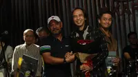 Piyu saat ditemui di pemberian Triple Platinum Best Cut of Piyu di Hard Rock Cafe, Jakarta, Senin (10/10/2016)