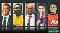 Kolase - Pemain Ruud Gullit, Pele, Lombardo, Suarez, Persie (Bola.com/Adreanus Titus)