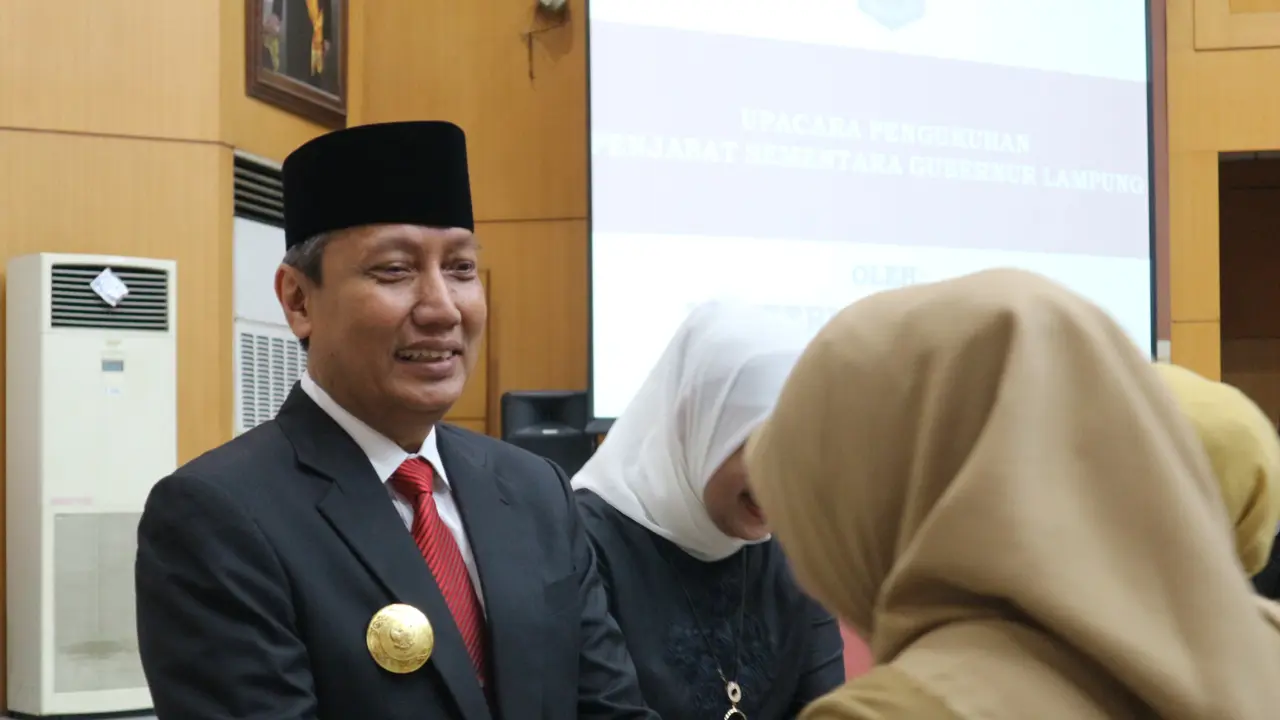 Menteri Dalam Negeri Tjahjo Kumolo melantik Didik Suprayitno sebagai Pjs Gubernur Lampung