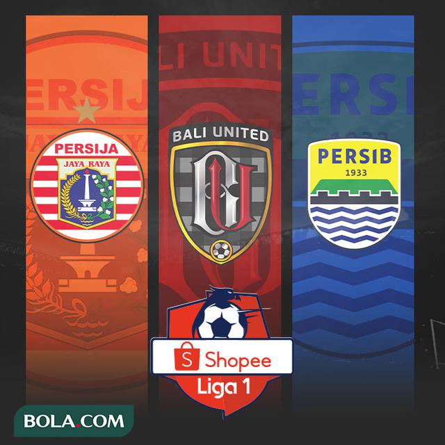Liga 1 - Persija Jakarta, Bali United, Persib Bandung