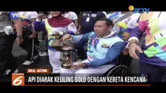 Kirab obor api Asian Para Games 2018 dapat sambutan meriah dari warga Solo.
