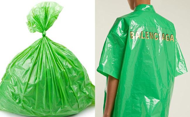 Kemeja terbaru dari Balenciaga dikatakan sangat mirip dengan kantong plastik/copyright asiantown.net