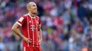 5. Arjen Robben - Pria Belanda ini punya catatan baik saat ditangani dua pelatih hebat ini. Pemain berkaki kidal itu mampu meraih gelar untuk Bayer Munchen bersama Pep Guardiola dan Chelsea bersama Jose Mourinho. (AFP/Christof Stache)