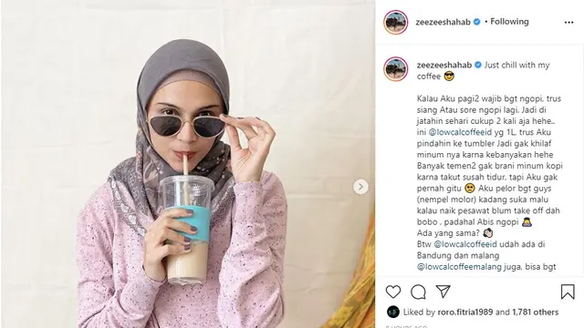 Zee Zee Shahab (Foto: Instagram/zeezeeshahab)