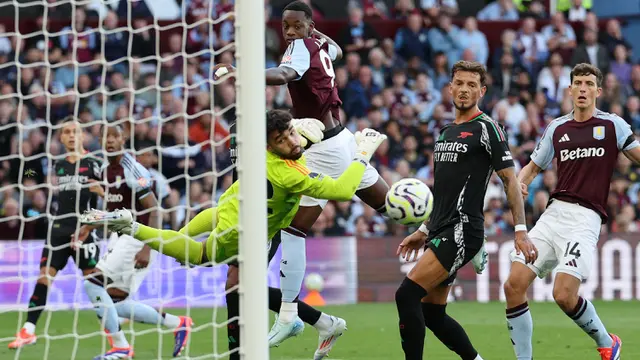 Foto: Penyelamatan Heroik David Raya saat Bawa Arsenal Menang atas Aston Villa di Liga Inggris