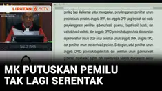 Mahkamah Konstitusi RI memutuskan untuk memisahkan pelaksanaan pemilihan umum nasional dan daerah mulai 2029. MK menilai pemilu serentak membuat masyarakat jenuh dan tidak fokus.