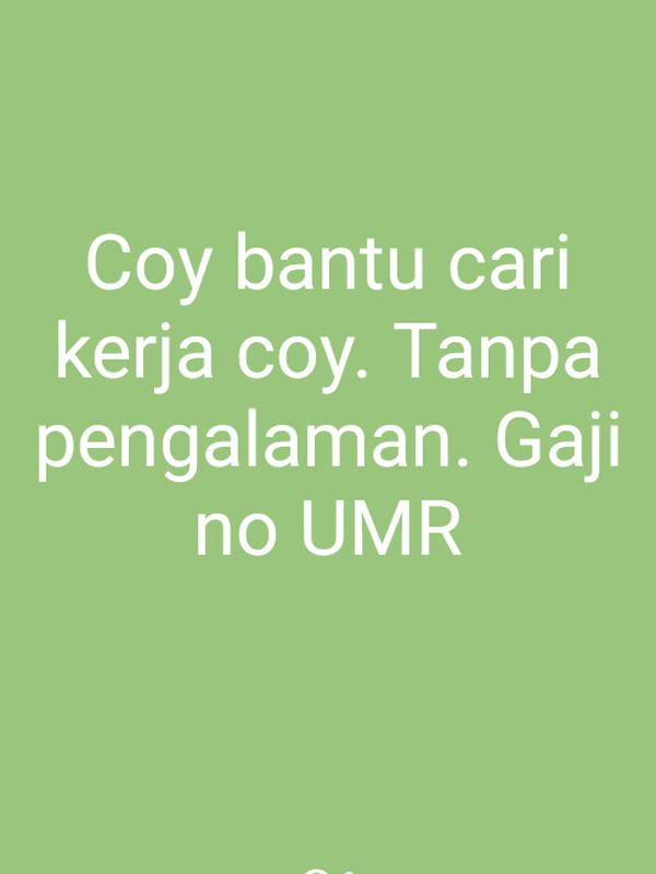 6 Status WhatsApp Orang Cari Kerja Ini Bikin Geregetan (sumber: Istimewa)