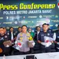 Polres Metro Jakarta Barat menggelar konferensi pers pengungkapan kasus Narkoba. (Dok. Istimewa)