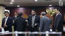 Suasana saat pemilihan Ketua Mahkamah Konstitusi (MK) di Jakarta, Senin (2/3). Anwar Usman terpilih sebagai Ketua MK menggantikan Arief Hidayat. (Liputan6.com/Angga Yuniar)