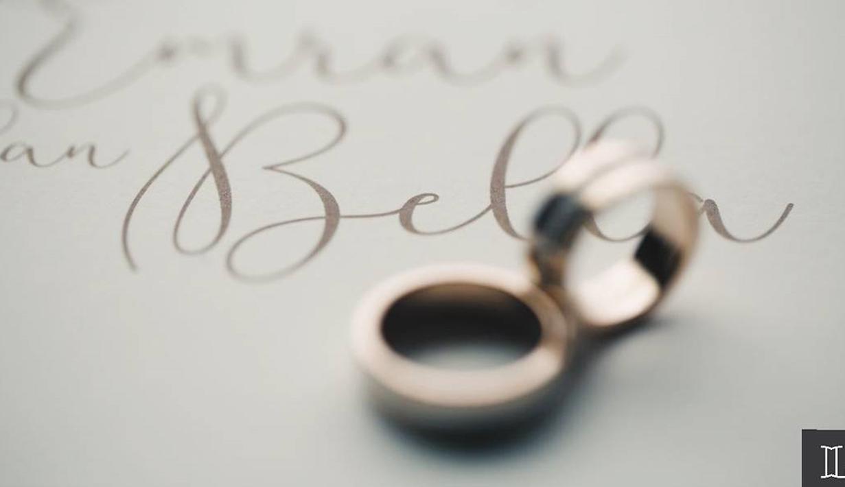 Cincin kawin pernikahan artis Laudya Cynthia Bella dengan Engku Emran. (instagram/theleonardi)