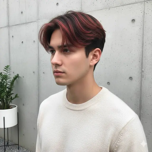 Model Warna Rambut Pria Hilight