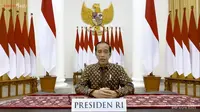 Jokowi mengumumkan perpanjangan PPKM Darurat. (Youtube Sekretariat Presiden)