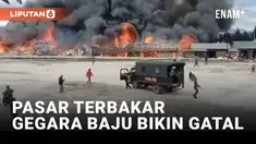 Pasar Waghete, Deiyai, Papua Tengah terbakar hebat pada Senin (12/12/2022) pukul 11.00 WIT. Momen kebakaran viral di media sosial, disebut berawal dari pembeli yang gatal saat mencoba baju dagangan.